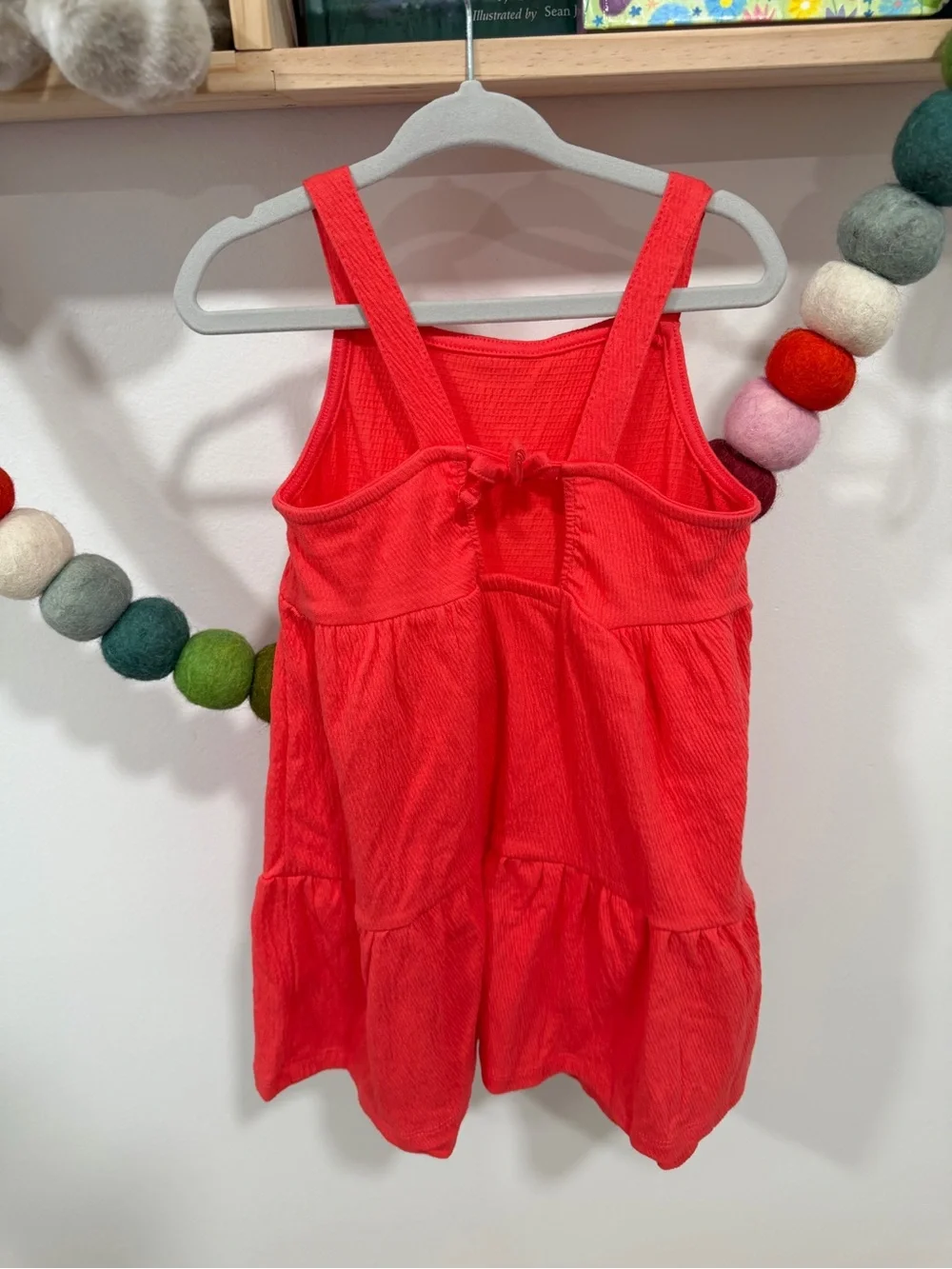 Carter's Bright Red Tiered Cotton Sundress